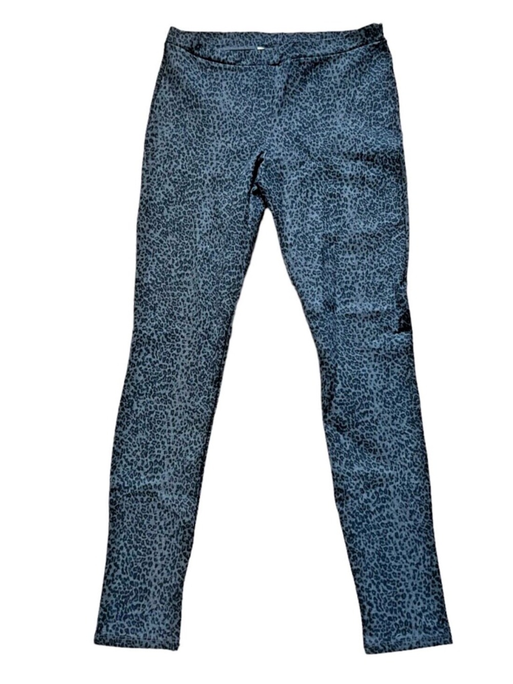 JOIE Keena Charcoal Leopard Animal Print Skinny Leggings Ponte Pants S